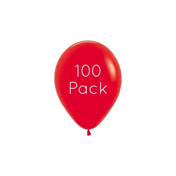 Red Mini Balloons - 100 Pkt