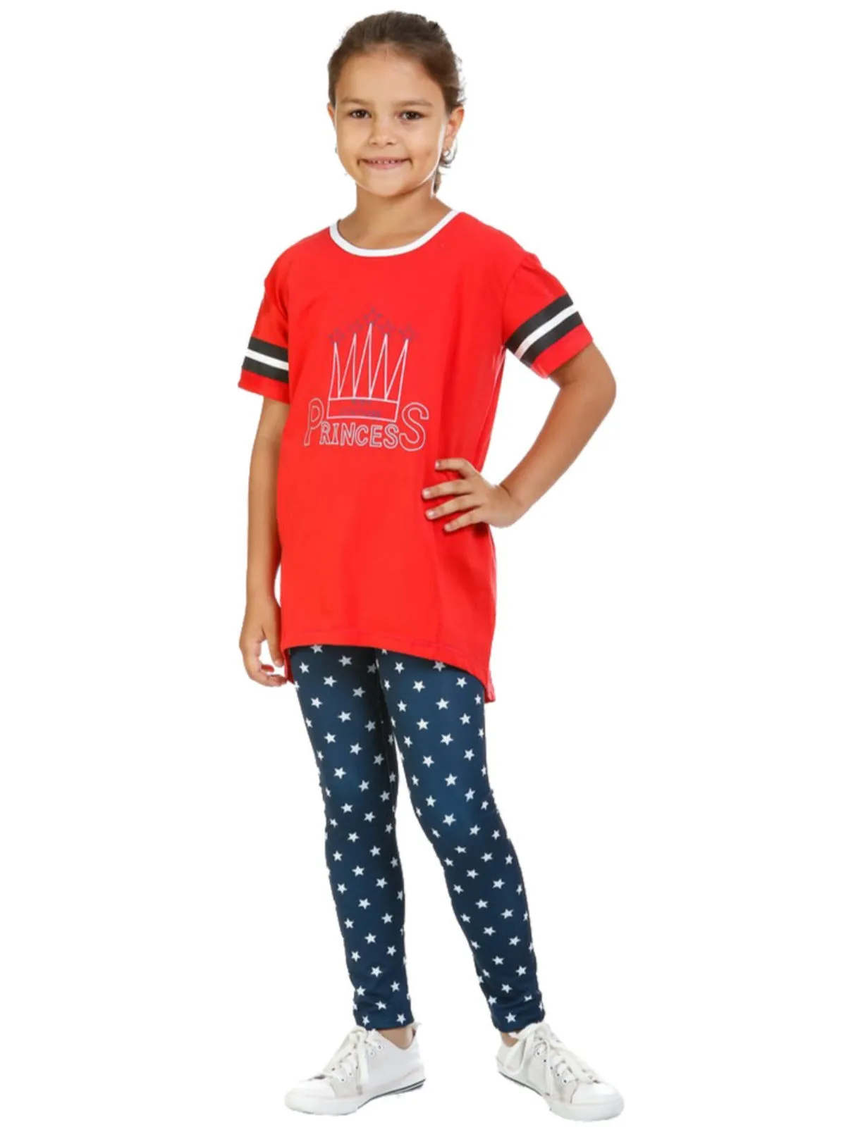 Red Princess Hi-Lo Top by Kids Couture