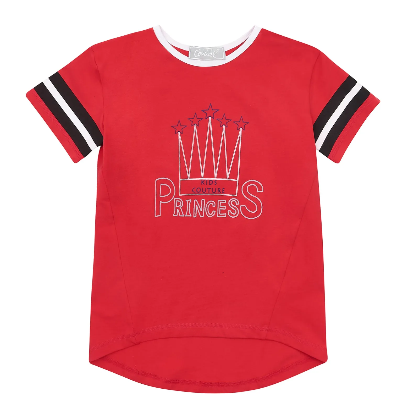 Red Princess Hi-Lo Top by Kids Couture