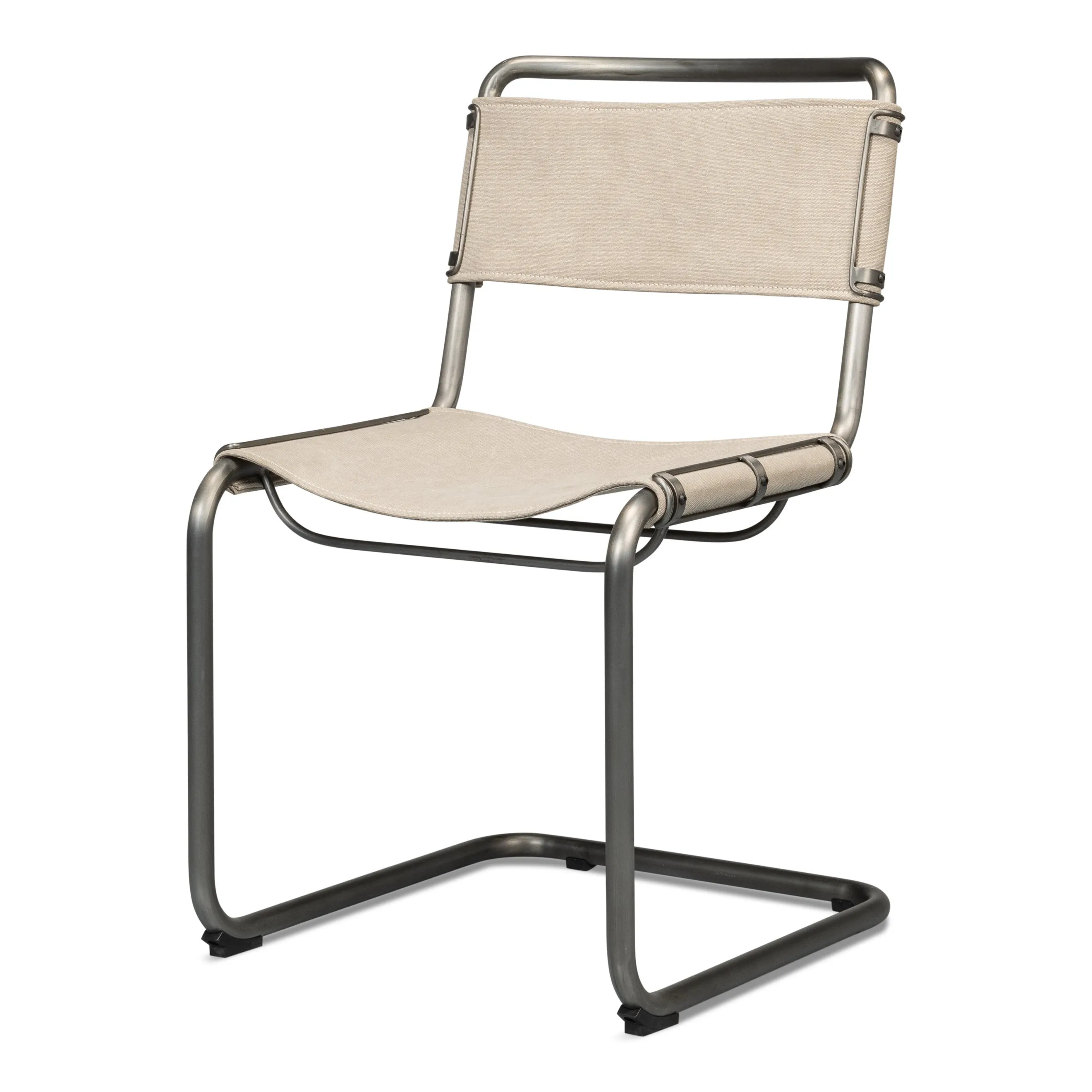 Sarreid - Patton Canvas Field Chair - Beige - Traditional - set of 2