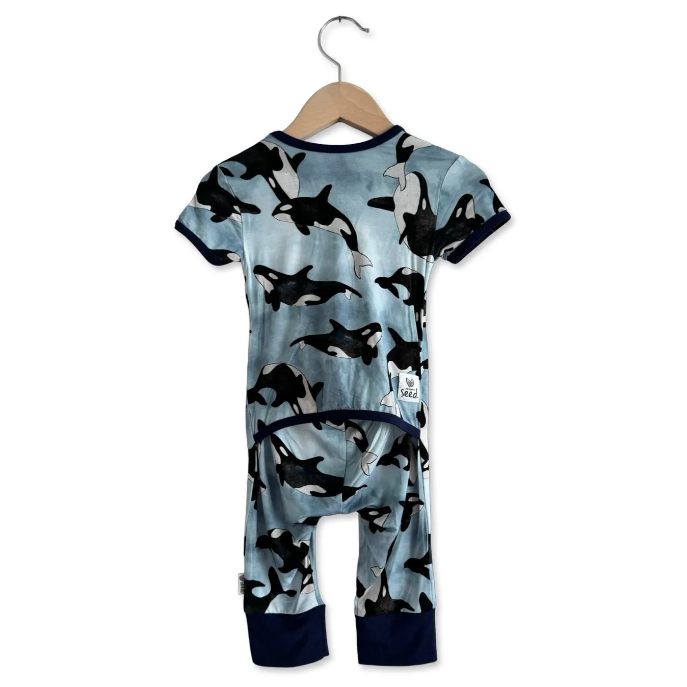 Save the Whales Adaptive Tube Access Short Long Romper