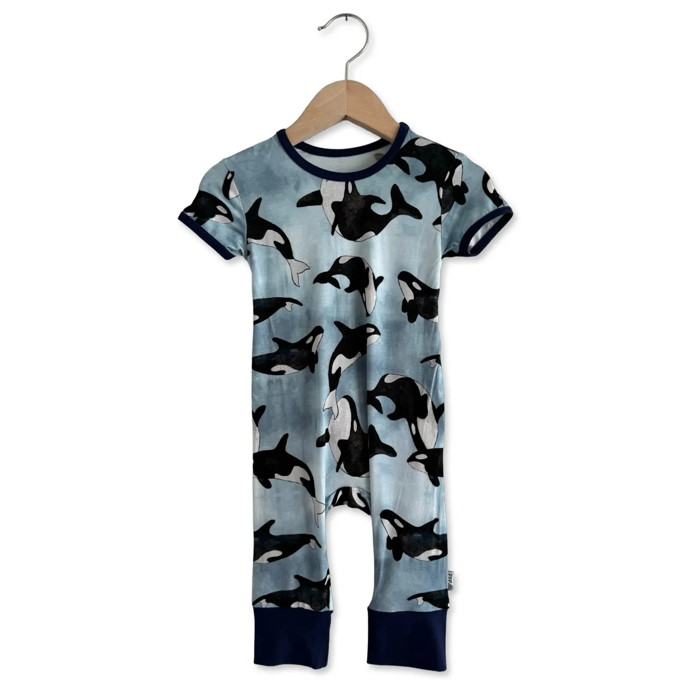 Save the Whales Short Long Romper