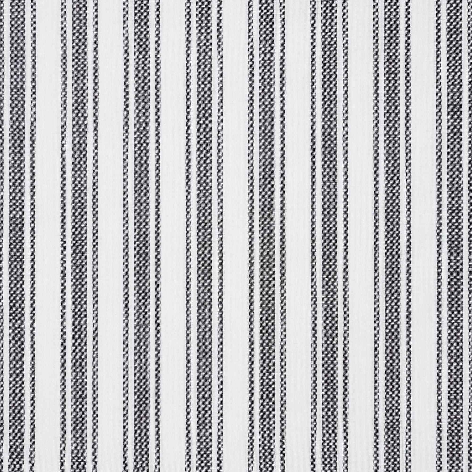 Sawyer Mill Black Ticking Stripe Short Panel Set of 2 63x36