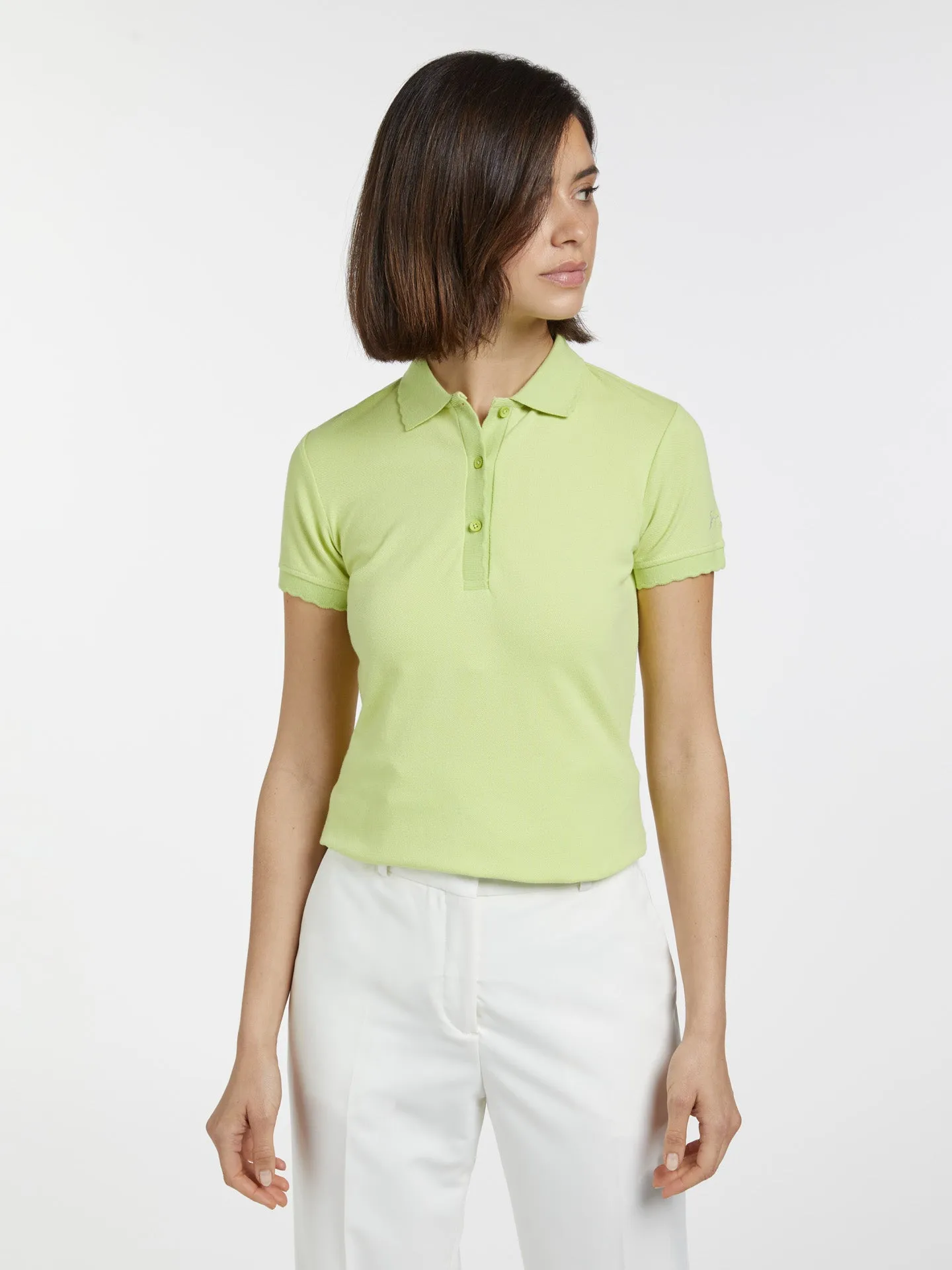 Scalloped Polo Piquet