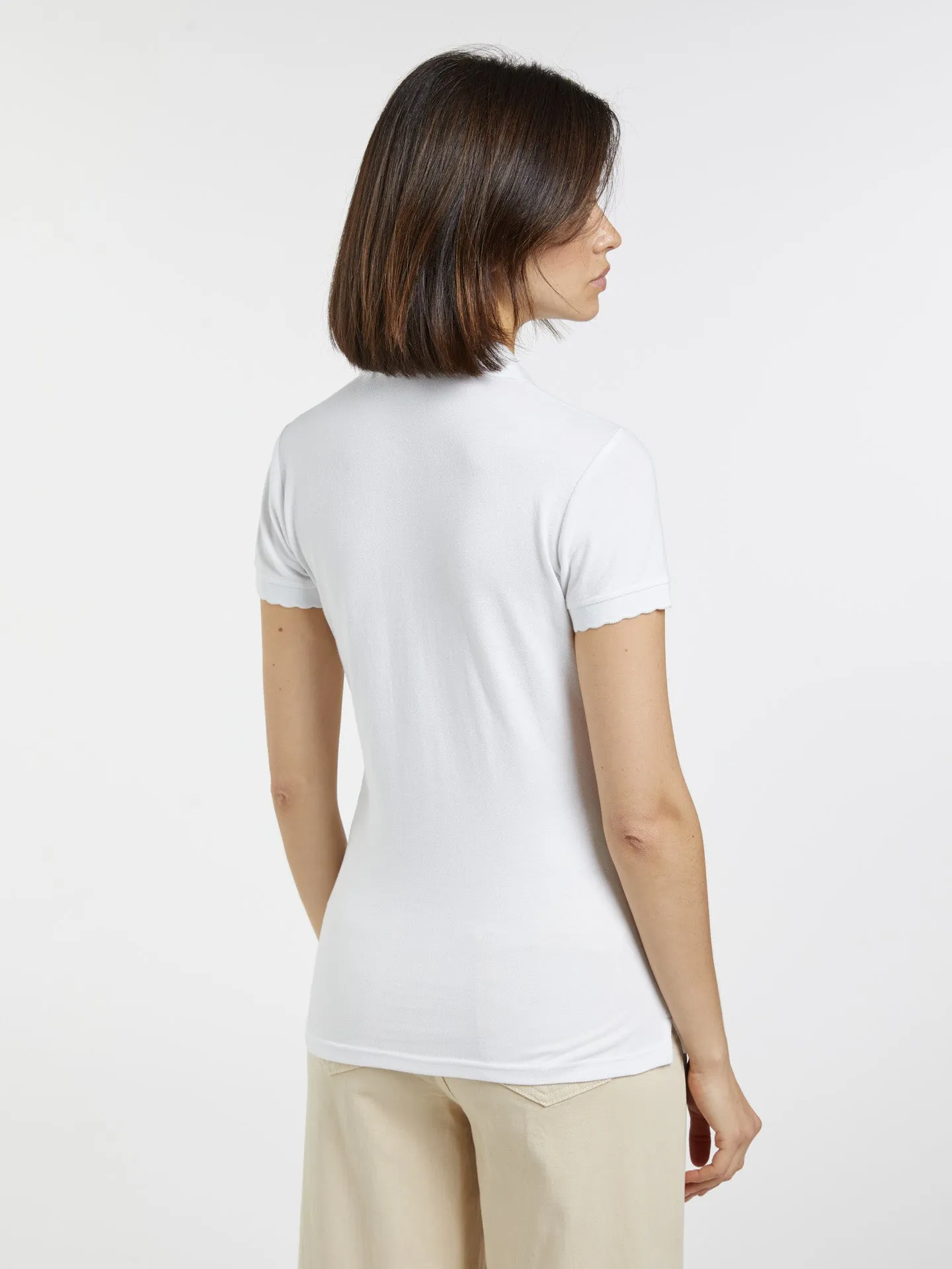 Scalloped Polo Piquet