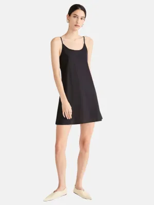 Short Slip Dress in Black