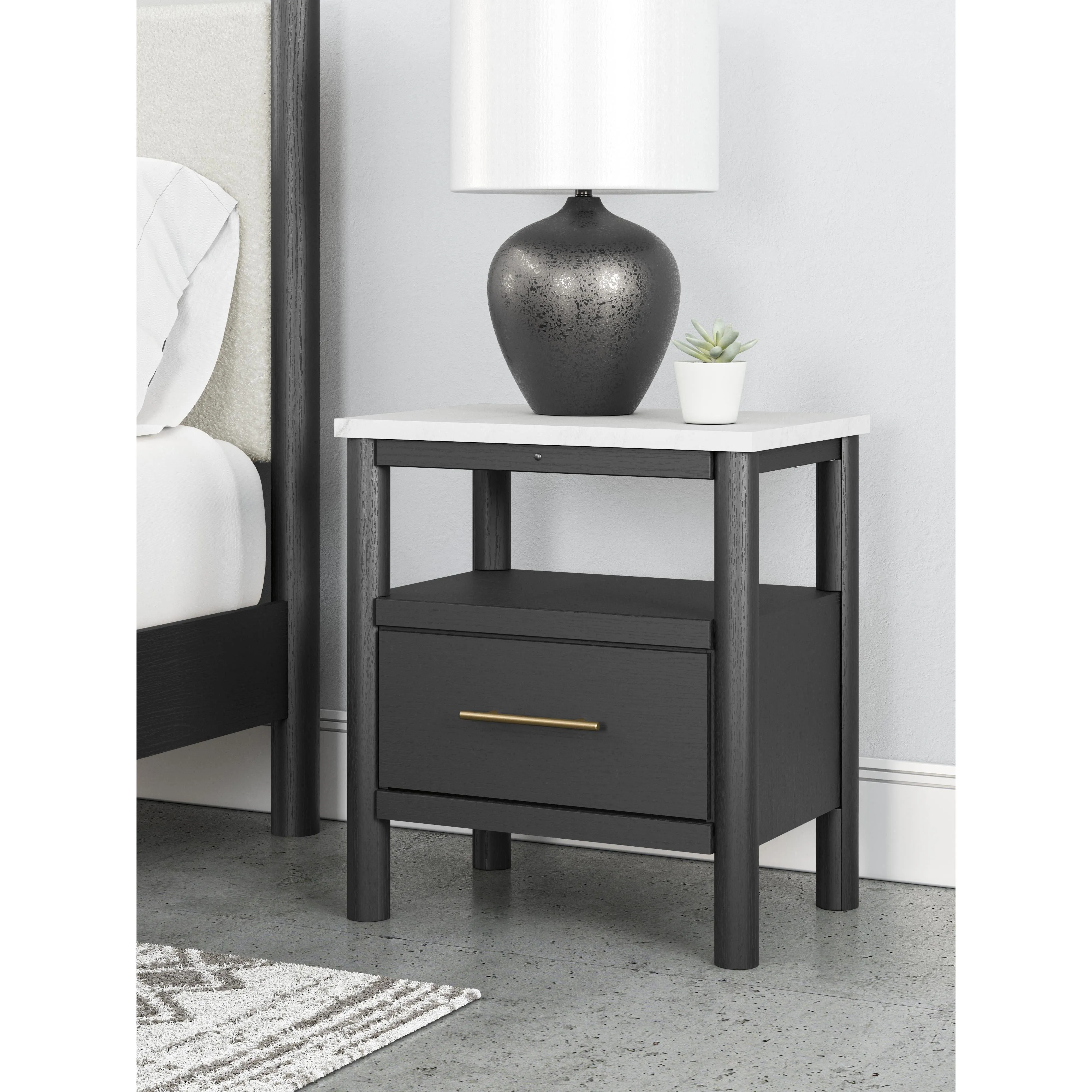 Signature Design by Ashley Cadmori 1-Drawer Nightstand B2616-91