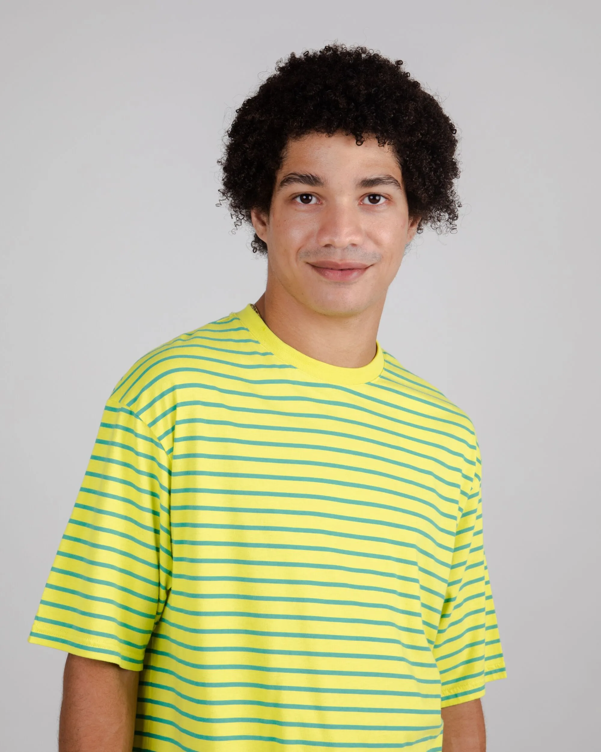 Stripes Oversize T-shirt Lime