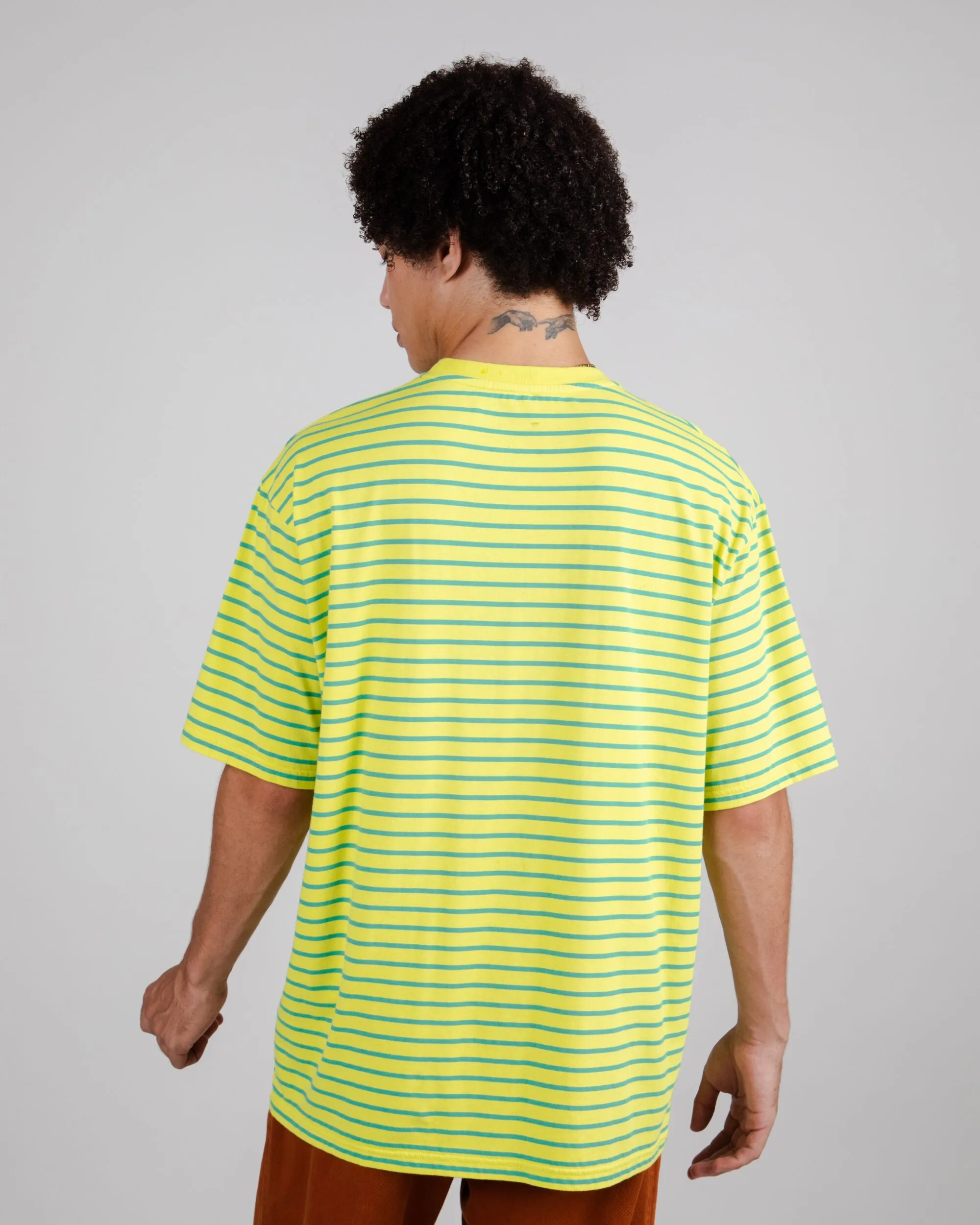 Stripes Oversize T-shirt Lime