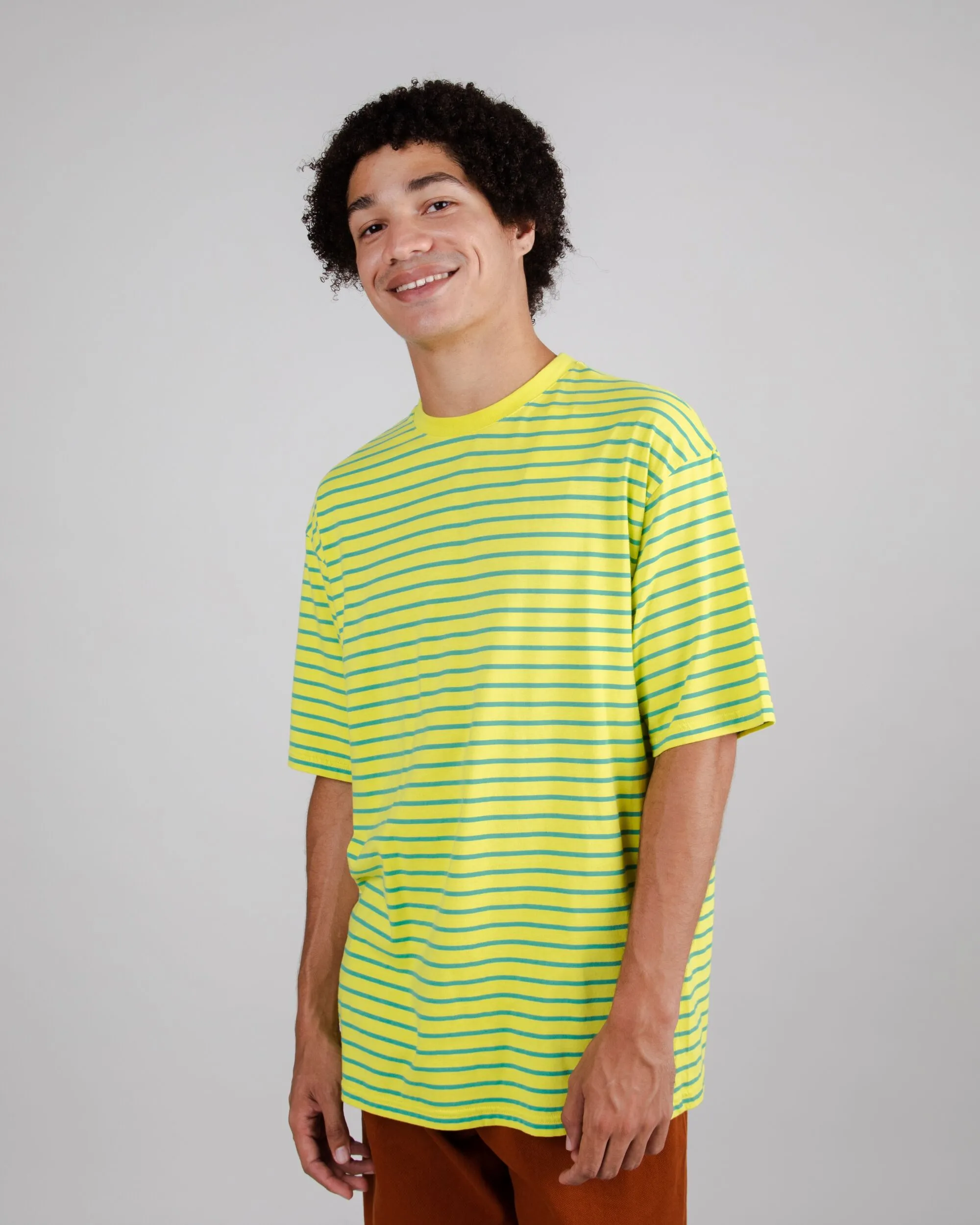 Stripes Oversize T-shirt Lime