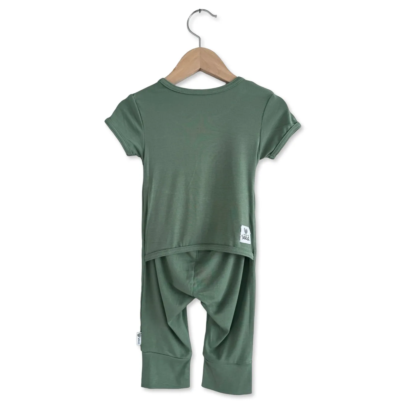 Succulent Adaptive Tube Access Mini Ribbed Big Kid Short Long Romper