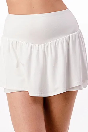 White Skort