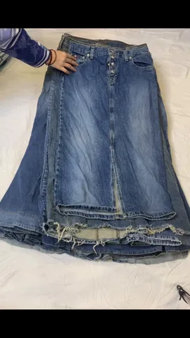 Y2K-Inspired Light Blue Denim Maxi Skirt (GRV-10-221)