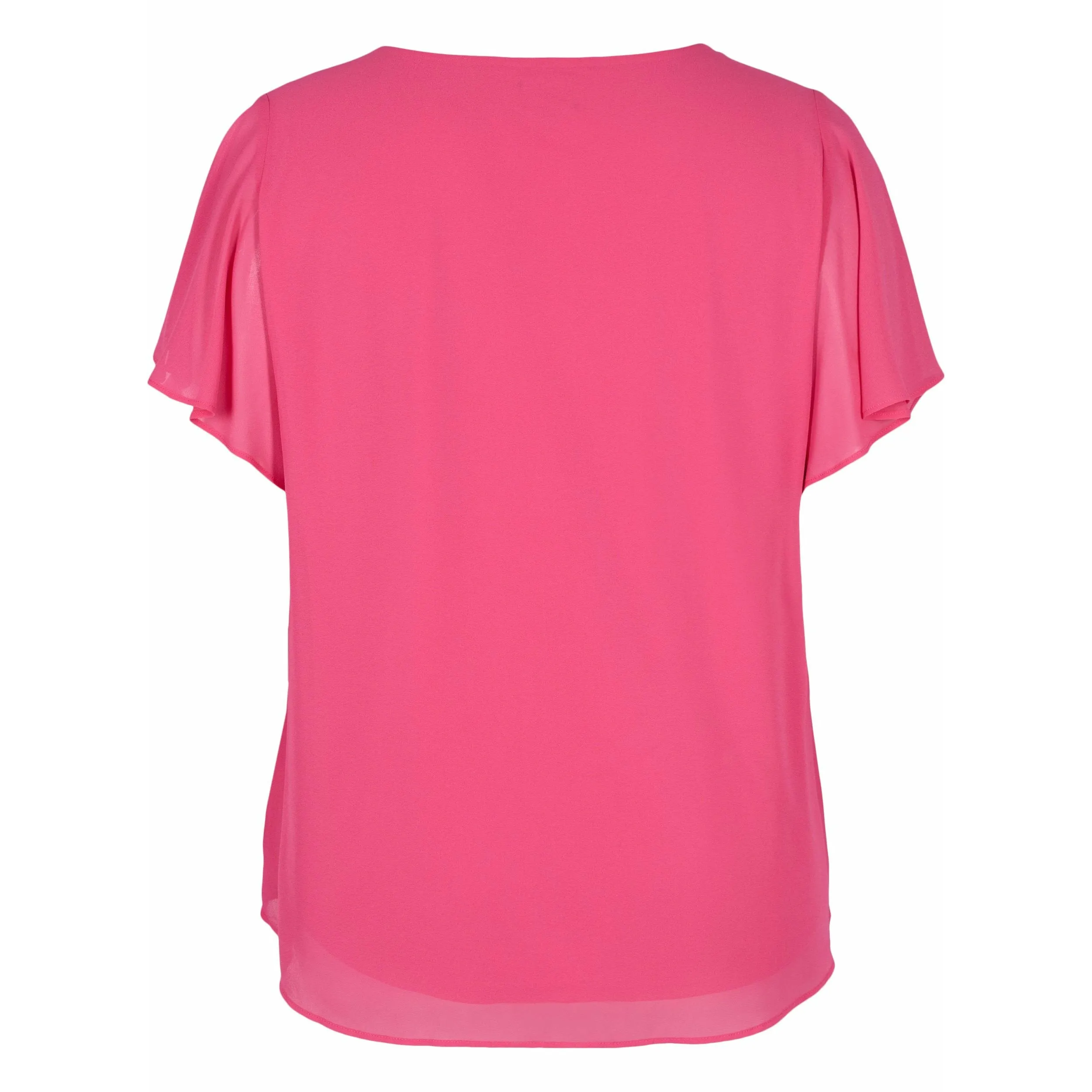 Zizzi Jagger Blouse in Pink