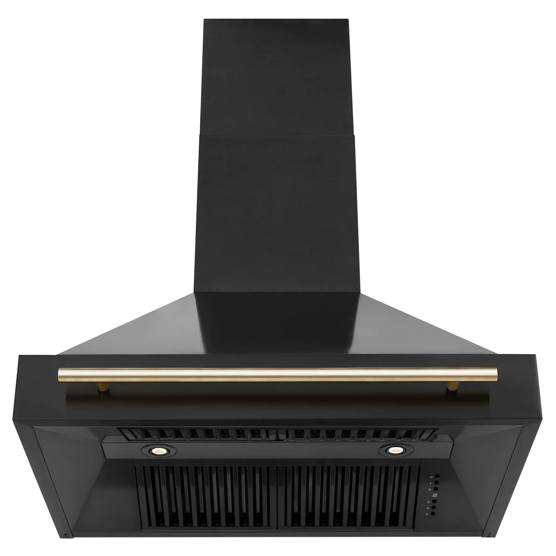 ZLINE 36" Autograph Edition Black Stainless Steel Range Hood with Gold Handle (BS655Z-36-G)